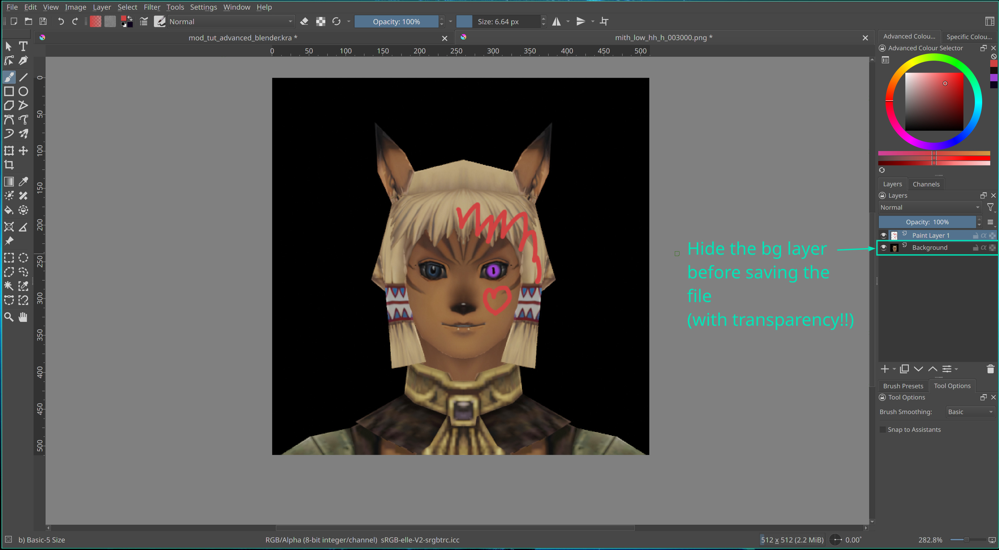 Blender quick edit sent to Krita